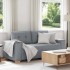 Sofá Loveseat gris claro 140 cm de