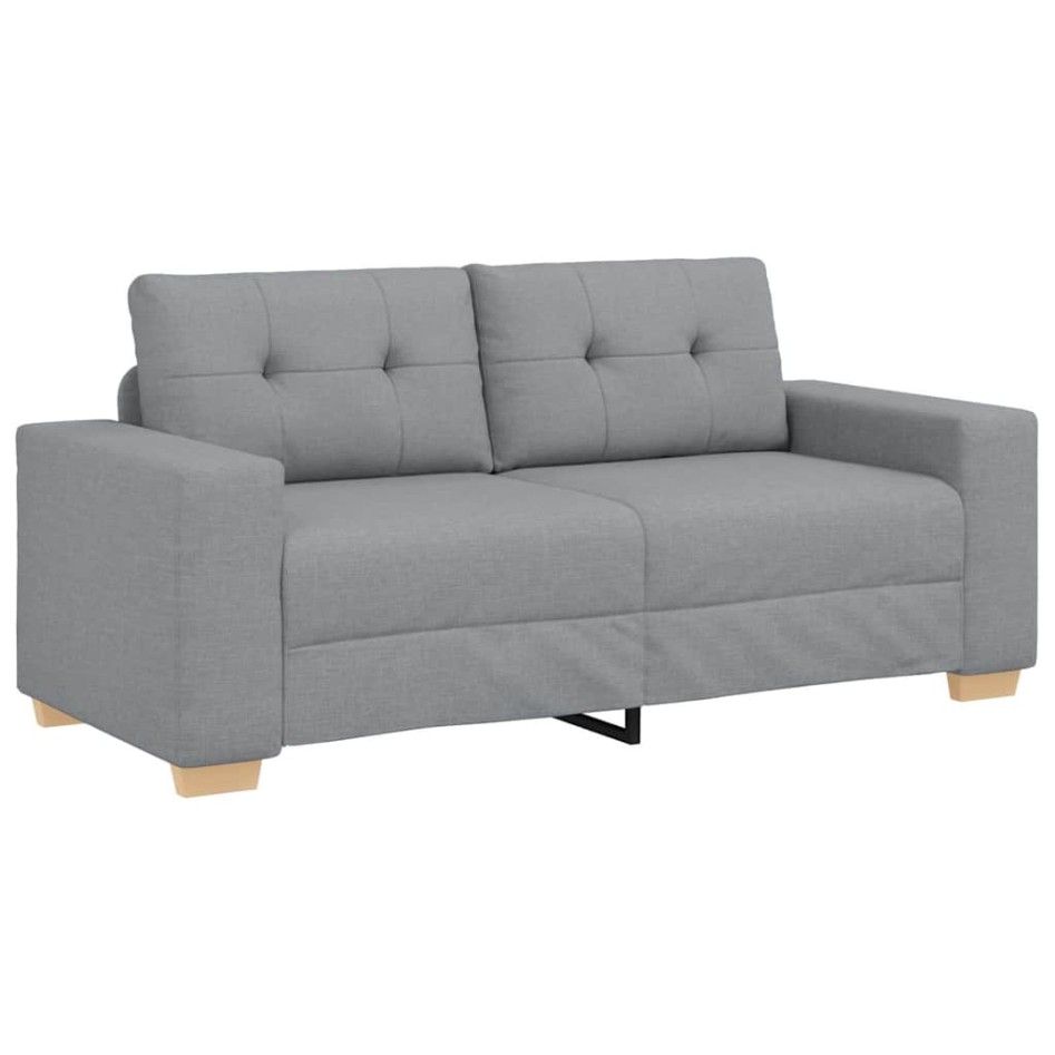 Sofá Loveseat gris claro 140 cm de