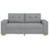 Sofá Loveseat gris claro 140 cm de