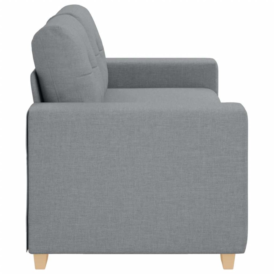 Sofá Loveseat gris claro 140 cm de