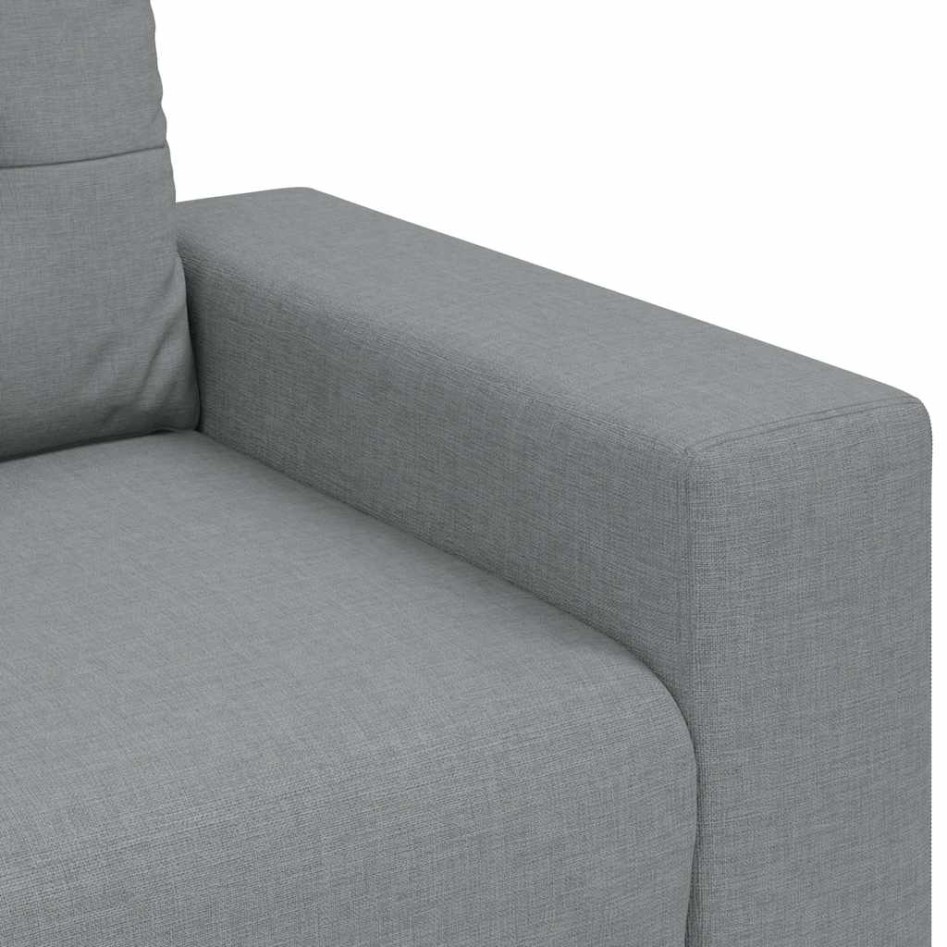 Sofá Loveseat gris claro 140 cm de
