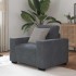 Sillón de terciopelo gris oscuro  59