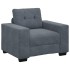 Sillón de terciopelo gris oscuro  59
