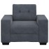 Sillón de terciopelo gris oscuro  59