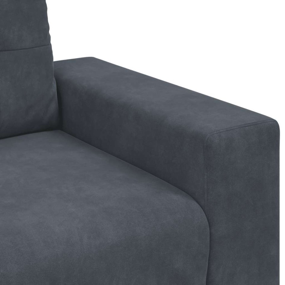 Sillón de terciopelo gris oscuro  59