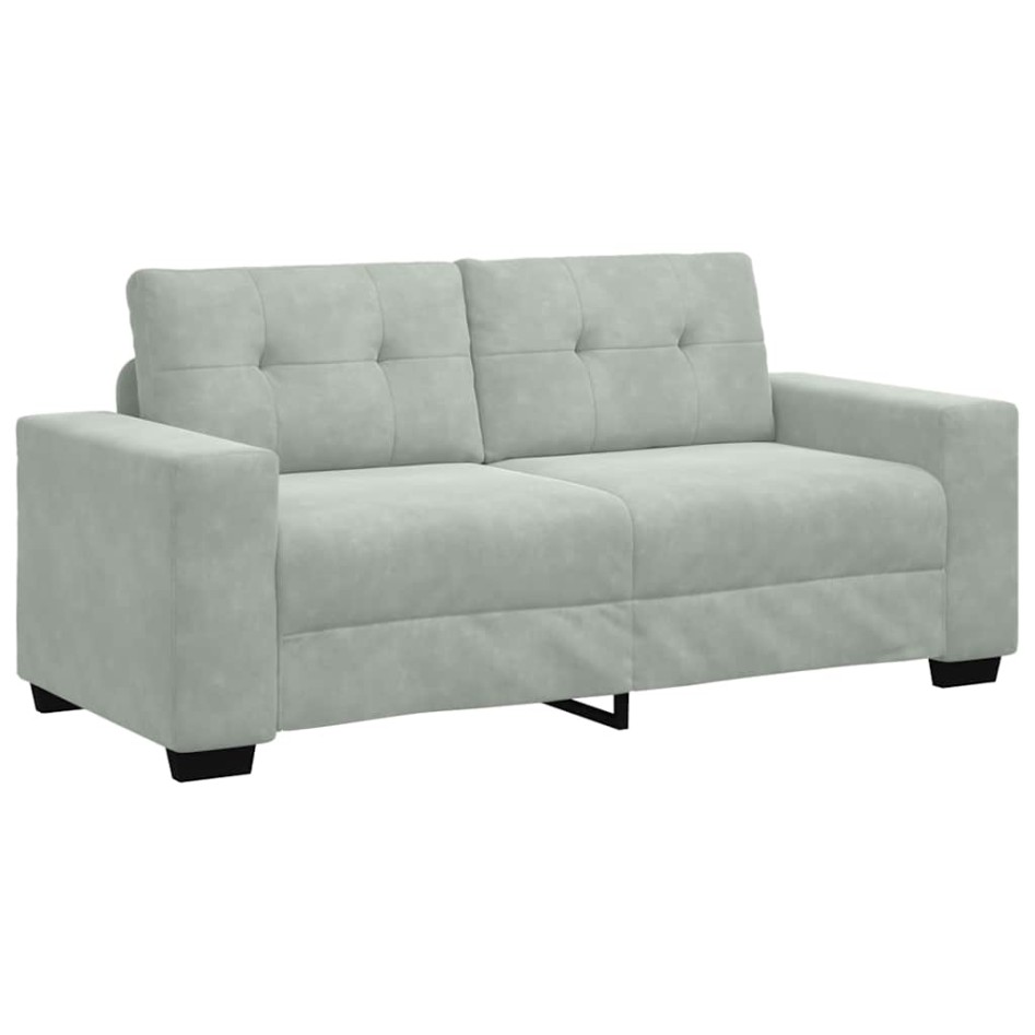 Sofá Loveseat gris claro 140 cm