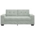 Sofá Loveseat gris claro 140 cm
