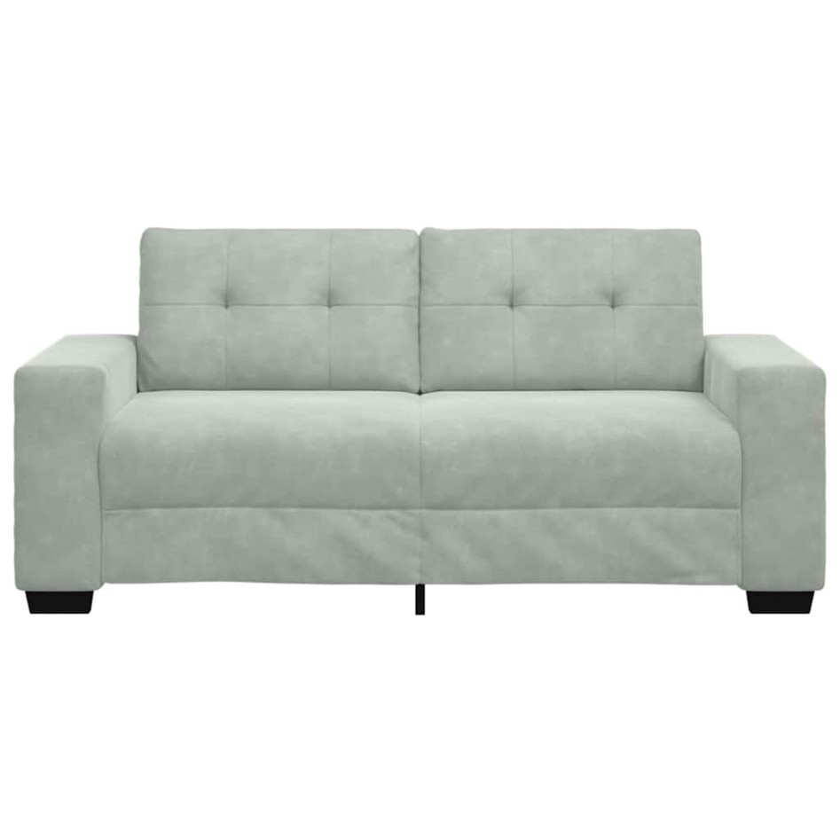 Sofá Loveseat gris claro 140 cm