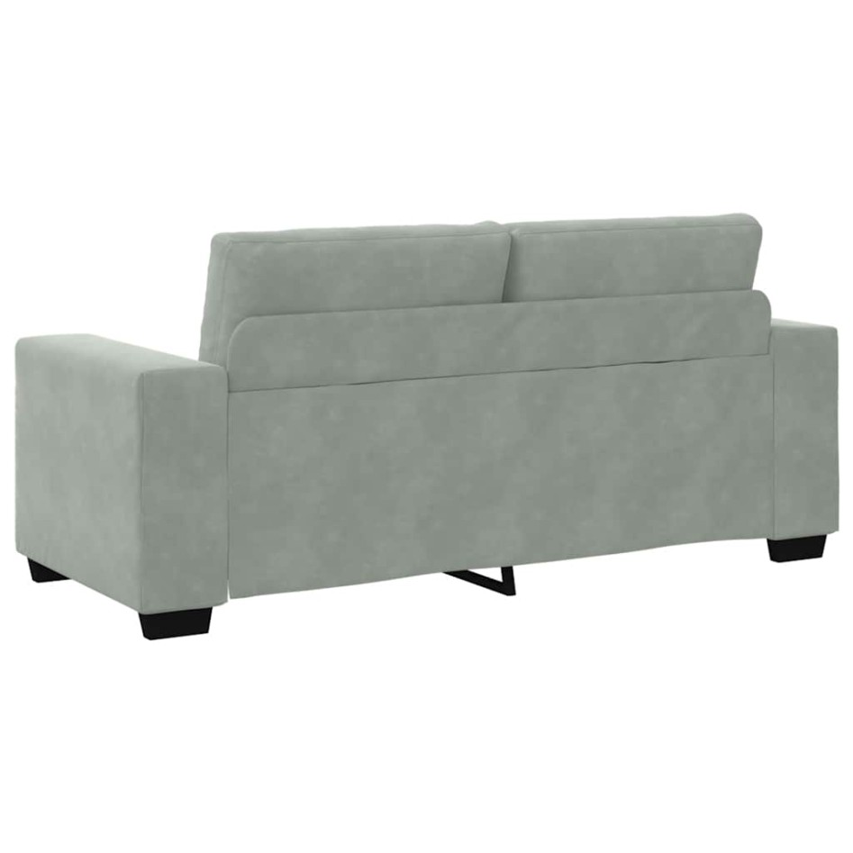 Sofá Loveseat gris claro 140 cm