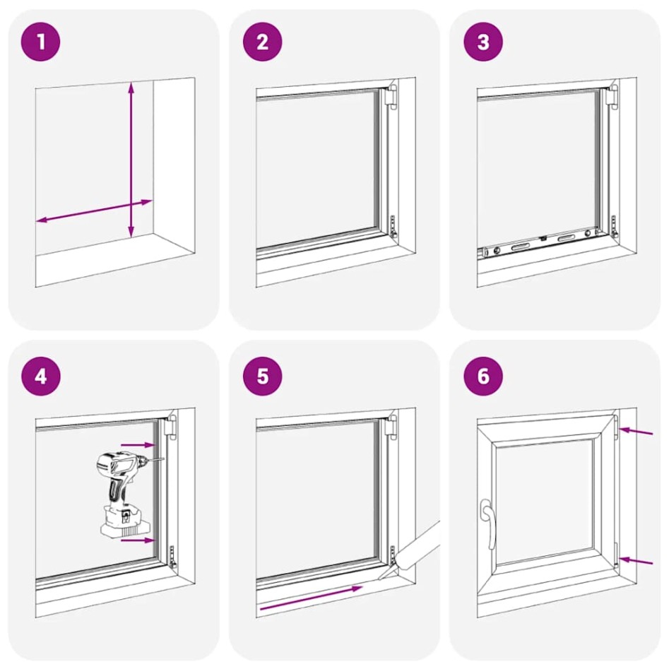 Ventana de sótano RISOR 60x60 cm oscilobatiente DIN