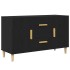Aparador de madera de roble negro 100x36x60
