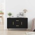 Aparador de madera de roble negro 100x36x60