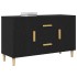 Aparador de madera de roble negro 100x36x60
