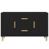 Aparador de madera de roble negro 100x36x60