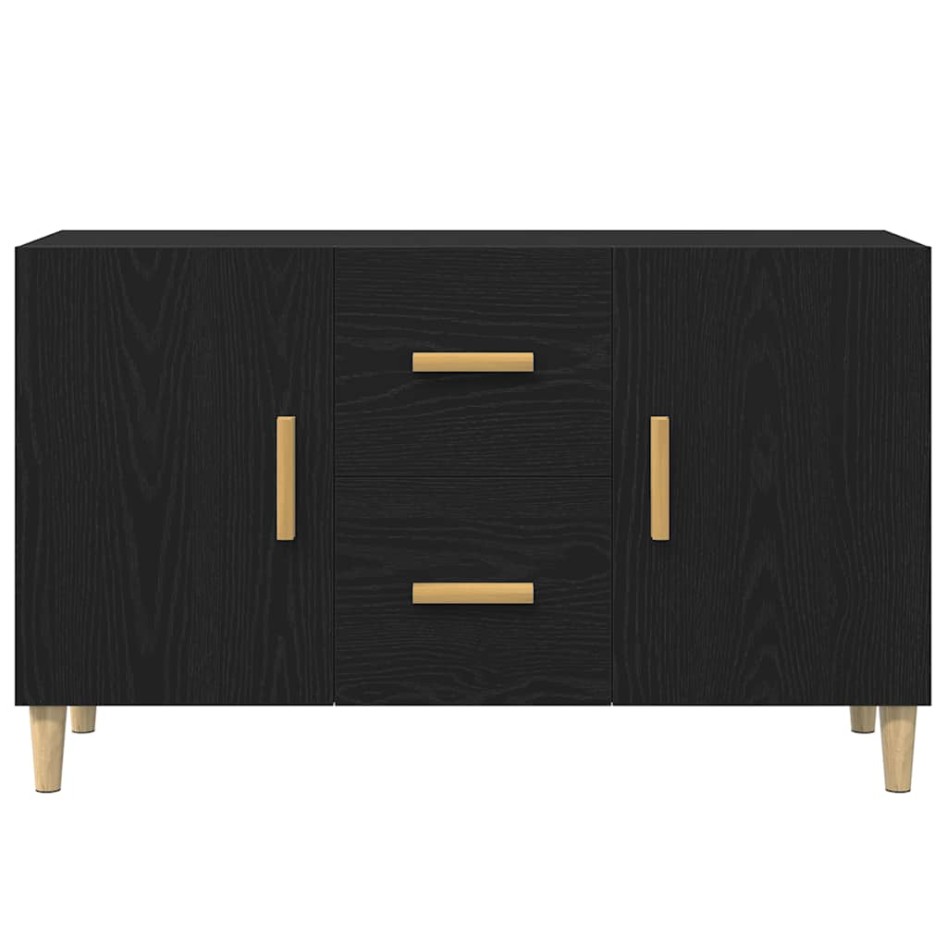 Aparador de madera de roble negro 100x36x60