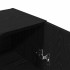 Aparador de madera de roble negro 100x36x60