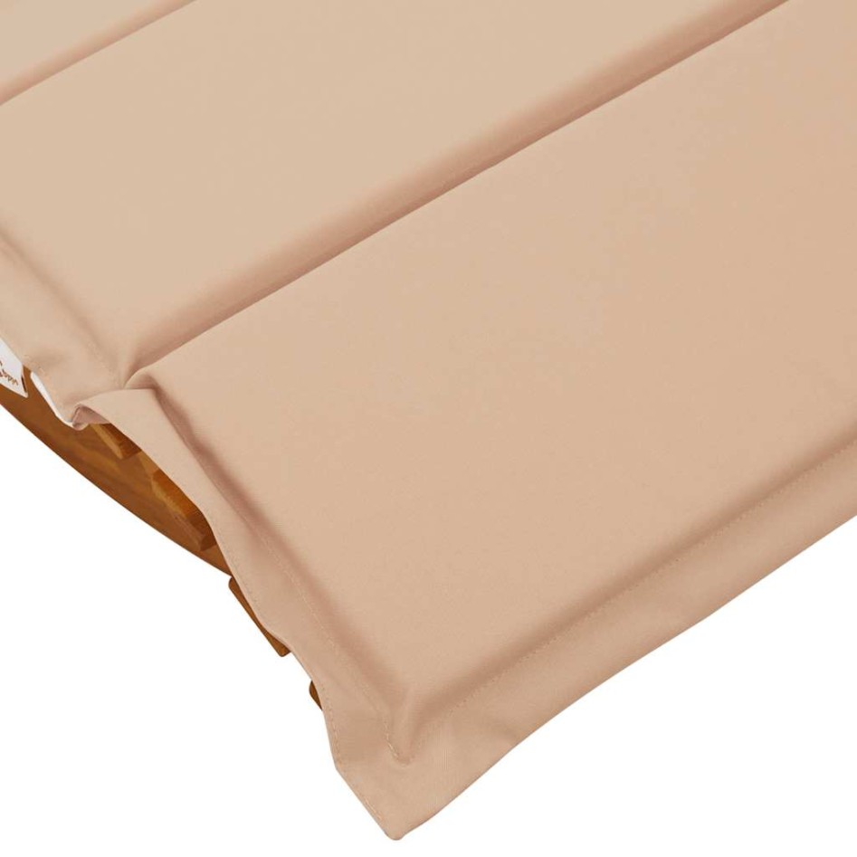 Tumbona mecedora con cojín de madera maciza de