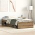 Estructura de cama sin colchón roble artesanal 75x190