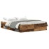 Estructura de cama sin colchón madera antigua 150x200