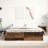 Estructura de cama sin colchón madera antigua 150x200