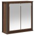 Set de muebles baño 2 pzas madera contrachapada marrón