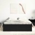 Estructura de cama sin colchón roble negro 140x190