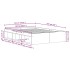 Estructura de cama sin colchón roble negro 140x190