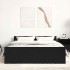 Estructura de cama sin colchón roble negro 140x200