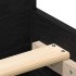 Estructura de cama sin colchón roble negro 135x190