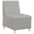 Sillón de tela gris nube 55