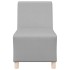 Sillón de tela gris nube 55