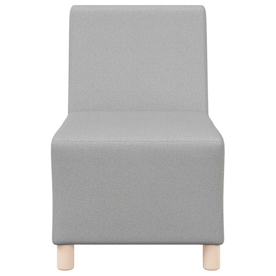 Sillón de tela gris nube 55