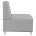 Sillón de tela gris nube 55