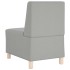 Sillón de tela gris nube 55