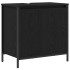 Juego de muebles de baño 2 pzas roble negro Madera