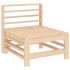 Juego de muebles de jardín 7 piezas madera maciza de