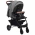 Carrito de bebés 2 en 1 de acero gris