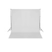 Sistema de soporte de telón fondo fotográfico 600x300 cm blanco