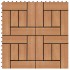 Baldosas de porche de WPC 30x30 cm 2 m² color teca 22