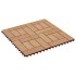 Baldosas de porche de WPC 30x30 cm 2 m² color teca 22