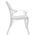 Banco de jardín de aluminio fundido blanco 102