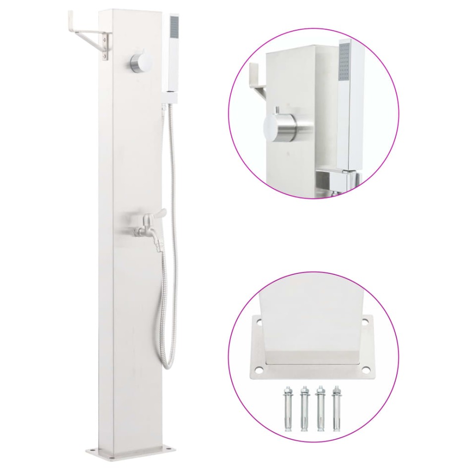 Grifo para ducha de jardín acero inoxidable 110