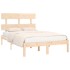 Estructura de cama madera maciza 150x200