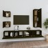 Set de muebles para TV 5 piezas madera contrachapada