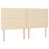 Cama box spring con colchón tela color crema 180x200