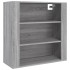 Aparador alto de madera contrachapada gris
