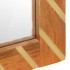 Juego muebles de baño 2 pzas madera maciza mango marrón y