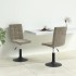 Sillas de comedor giratorias 2 uds de terciopelo gris