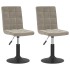 Sillas de comedor giratorias 2 uds de terciopelo gris