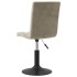 Sillas de comedor giratorias 2 uds de terciopelo gris